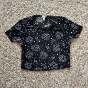 Full Tilt Sun and Moon mesh crop top